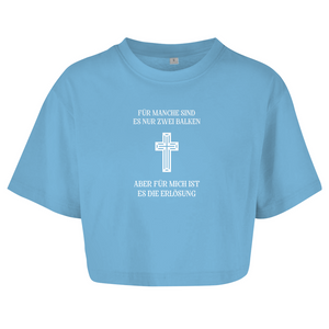 Damen Oversize Crop Top für mich es die erlösung