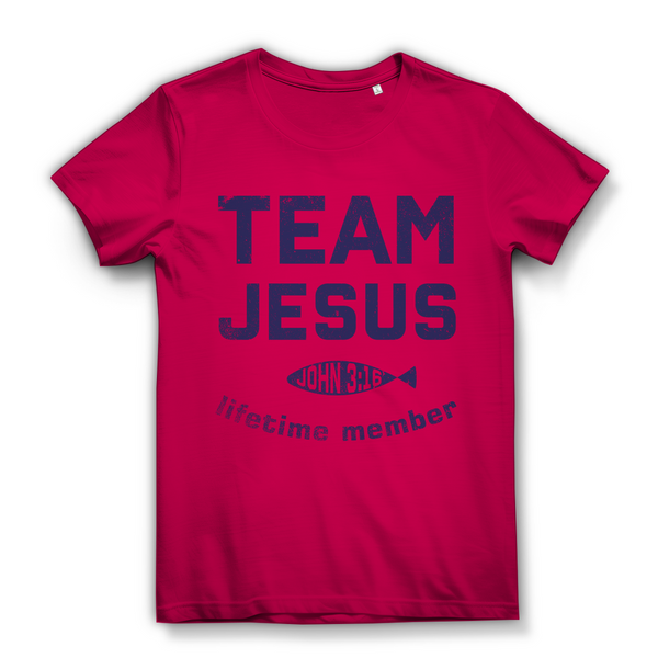 Damen Bio T-Shirt team jesus john 3:16