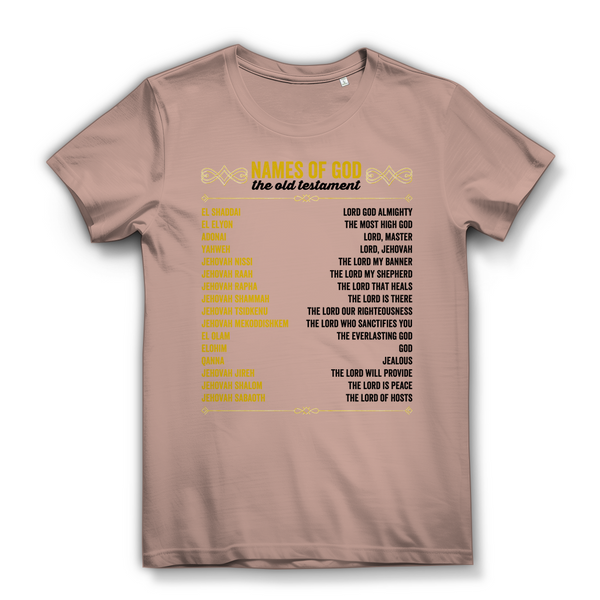 Damen  Bio T-Shirt names of god