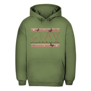 Unisex Oversize Hoodie god is greater than the highs and lows