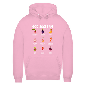Damen Hoodie god says i am handsome