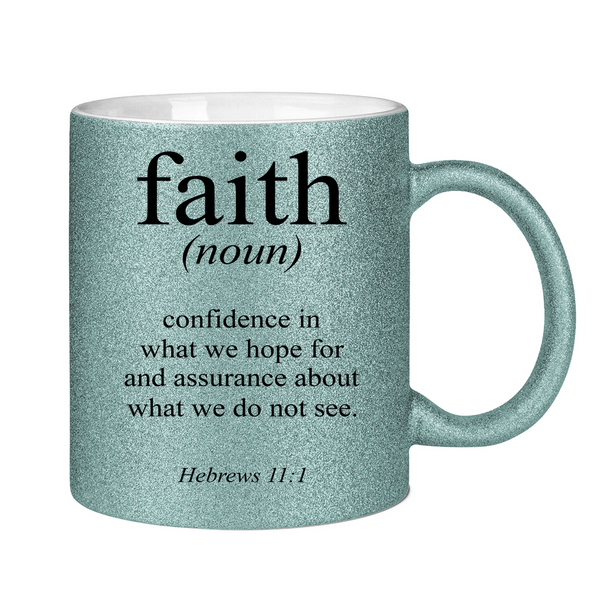 Glitzertasse faith definition