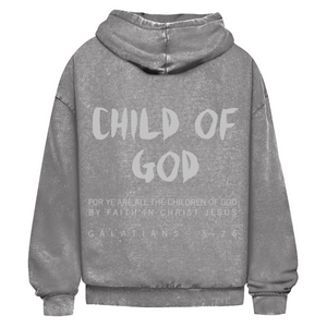 Oversize Washed Hoodie child of god galatians 3:26