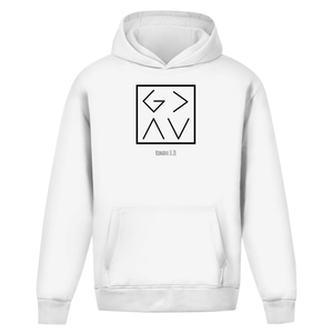 Oversize Hoodie Ohne Kordel god is greater romans 8:28