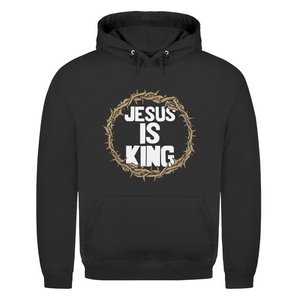 Herren Hoodie jesus is king dornenkrone