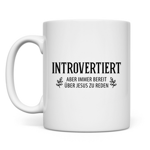 Tasse introvertiert aber bereit über jesus zu reden