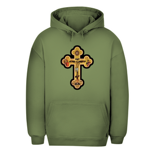 Unisex Oversize Hoodie Griechisch Orthodoxe Jesus Kreuz