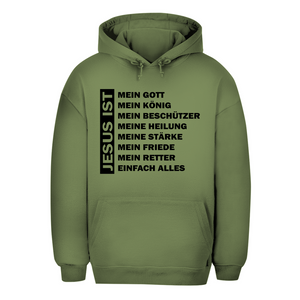 Unisex Oversize Hoodie jesus ist mein gott