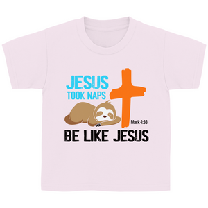 Kinder T-Shirt jesus took naps mark 4:38