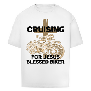 Oversize T-Shirt cruising for jesus blessed biker