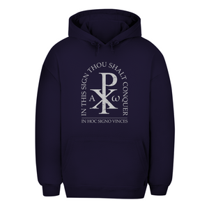 Unisex Oversize Hoodie in hoc signo vinces Christogramm