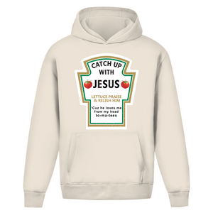 Oversize Hoodie Ohne Kordel catch up with jesus