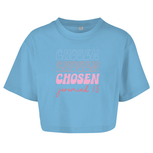 Damen Oversize Crop Topchosen jeremiah 1:5