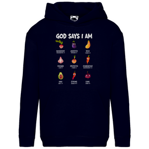 Kinder Hoodie god says i am enough psalm 139:14