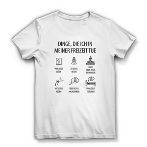 Damen Bio T-Shirt dinge die ich in meiner freizeit tue