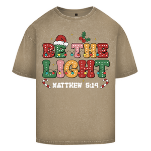 Oversize Washed T-Shirt be the light matthew 5:14