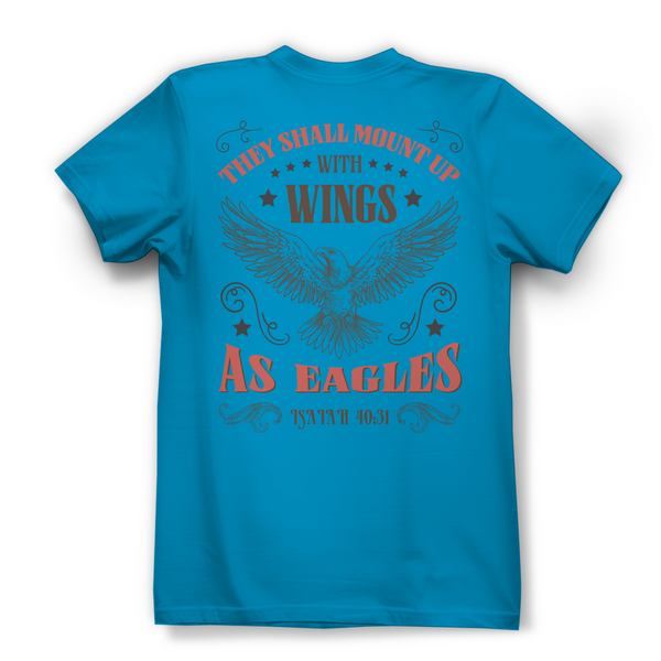 Damen Bio T-Shirt mount up with wings isaiah 40:31