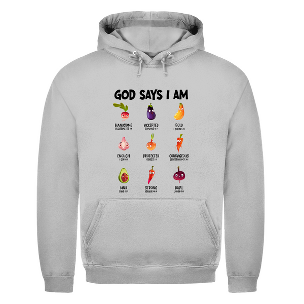 Herren Hoodie god says i am handsome