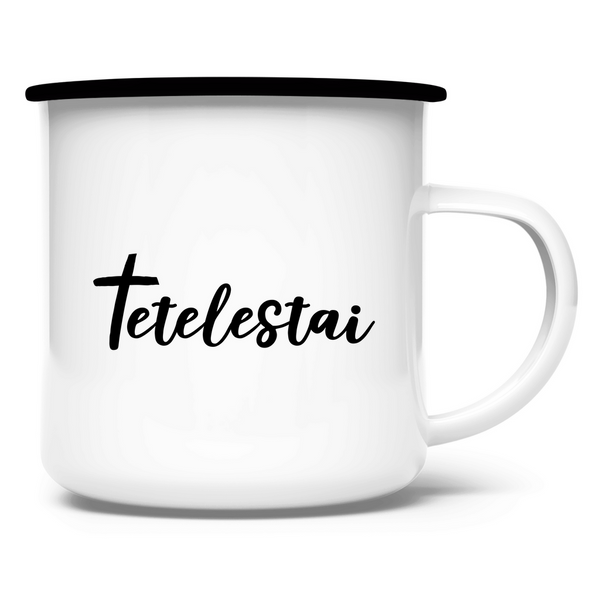 Emaille Tasse tetelestai