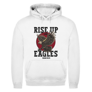 Herren Hoodie rise up like eagles isaiah 40:31