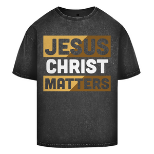 Oversize Washed T-Shirt jesus christ matters