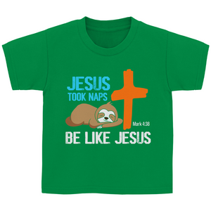 Kinder T-Shirt jesus took naps mark 4:38