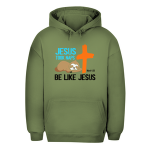 Unisex Oversize Hoodie jesus took naps mark 4:38 faultier
