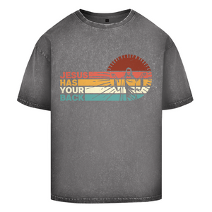 Oversize Washed T-Shirt jesus has your back