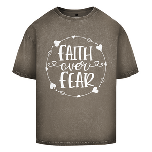 Oversize Washed T-Shirt faith over fear