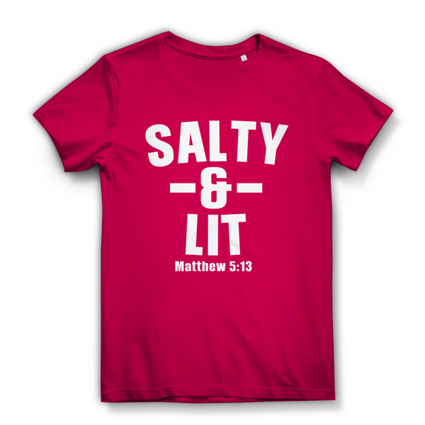 Damen Bio T-Shirt salty and lit matthew 5:13