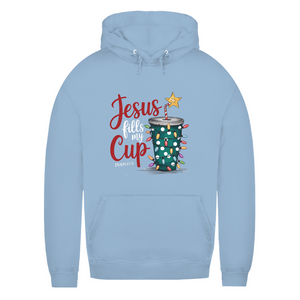 Damen Hoodie jesus fills my cup psalm 23.5