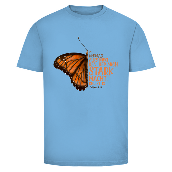 Herren T-Shirt der mich stark macht schmetterling