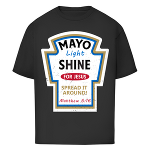 Oversize T-Shirt mayo light shine matthew 5:16