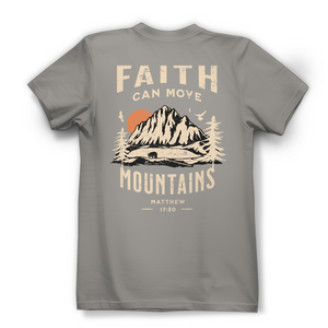 Damen Bio T-Shirt faith can move mountains matthew 17:20
