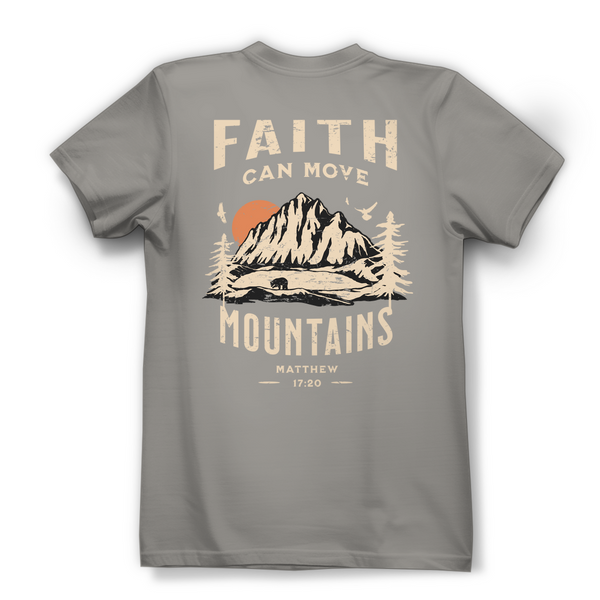 Damen Bio T-Shirt faith can move mountains matthew 17:20