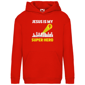 Kinder Hoodie jesus is my superhero