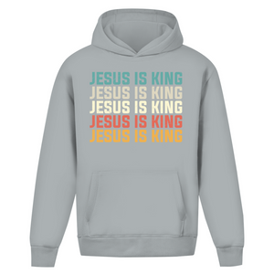 Oversize Hoodie Ohne Kordel jesus is king vintage