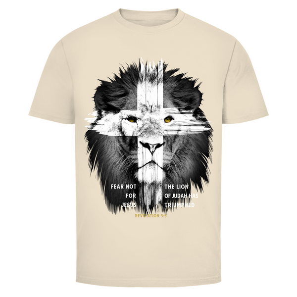 Herren T-Shirt fear not for jesus revelation 5:5