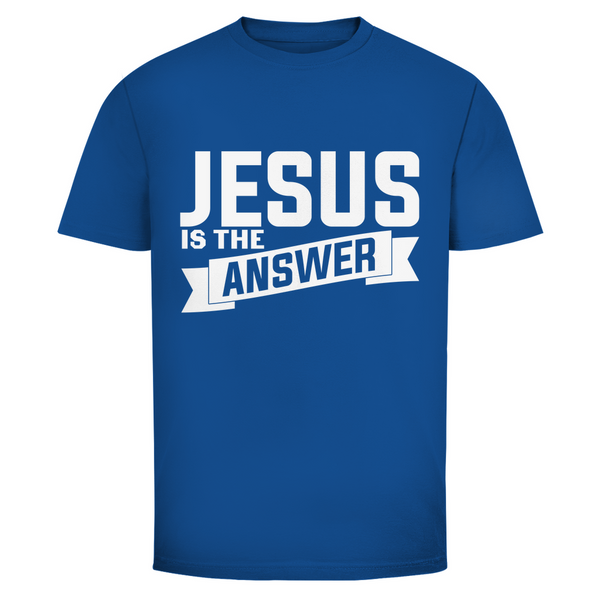 Herren T-Shirt jesus is the answer