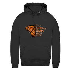 Damen Hoodie der mich stark macht schmetterling
