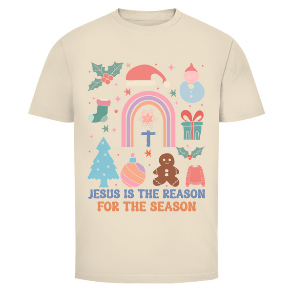 Herren T-Shirt jesus is the reason for the season