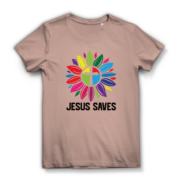 Damen Bio T-Shirt jesus saves