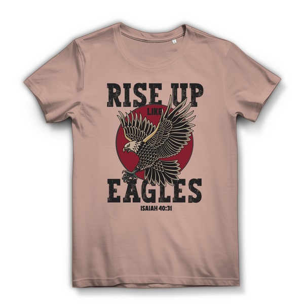 Damen Bio T-Shirt rise up like eagles isaiah 40:31