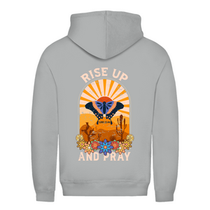 Damen Hoodie rise up and pray