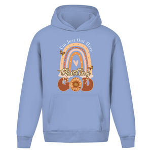 Oversize Hoodie Ohne Kordel trusting god