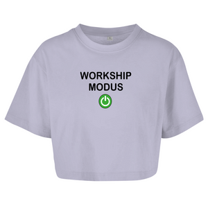 Damen Oversize Crop Top workship modus