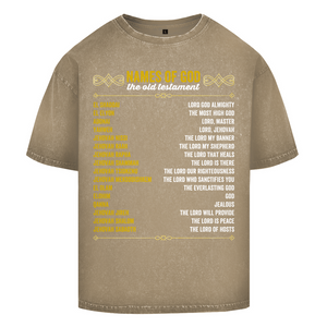 Oversize Washed T-Shirt names of god