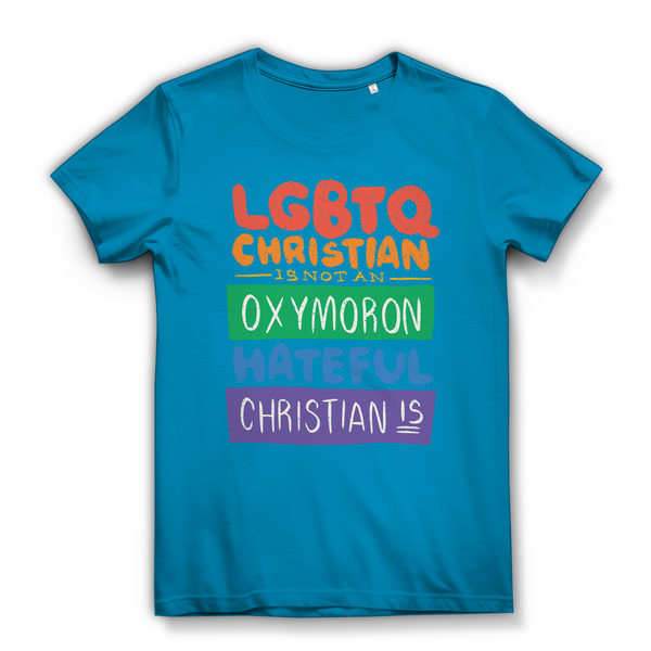 Damen Bio T-Shirt lgbtq christian