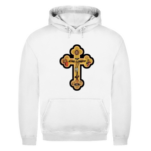 Herren Hoodie Griechisch Orthodoxe Jesus Kreuz