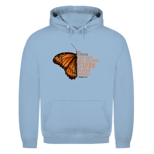 Herren Hoodie der mich stark macht schmetterling